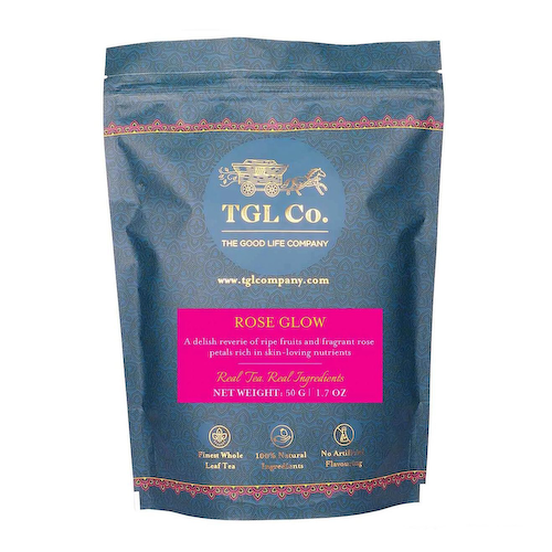 Черный чай с Розой для сияния кожи (50 г), Rose Glow Tea, произв. TGL Co. #1