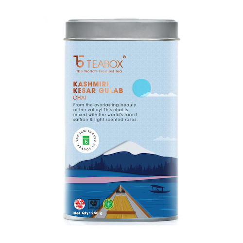 Кашмирский чай с Розой и Шафраном (250 г), Kashmiri Kesar Gulab Chai, произв. Teabox #1