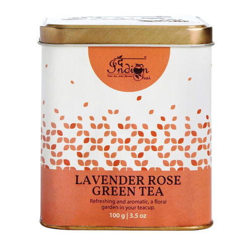 Зеленый чай с Лавандой и Розой (100 г), Lavender Rose Green Tea, произв. Indian Chai #1