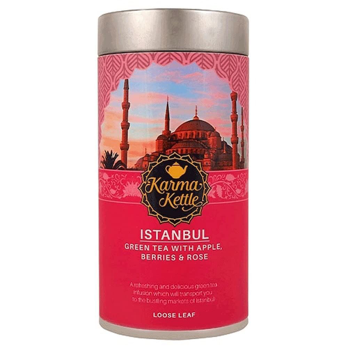 Зеленый чай с Яблоком, ягодами и Розой (75 г), Istanbul, произв. Karma Kettle #1
