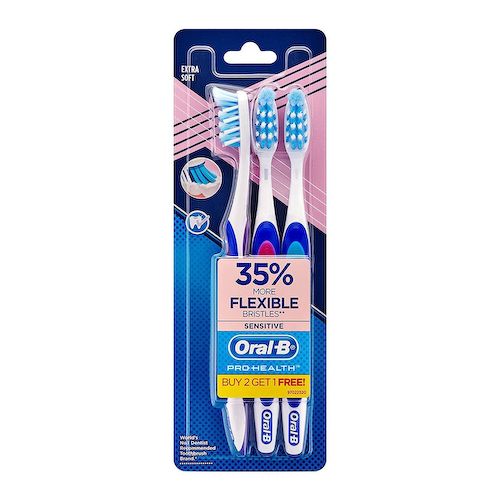 Набор экстрамягких зубных щеток (3 шт), Toothbrush Criss Cross Extra Soft Set, произв. Oral-B #1