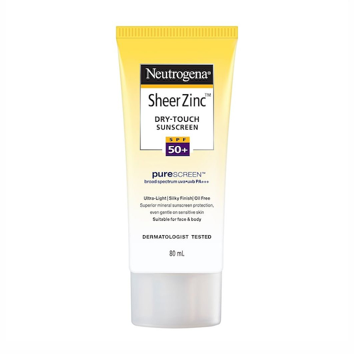 Солнцезащитный крем SPF 50+ (80 мл), Sheer Zinc Dry-Touch Sunscreen SPF 50+, произв. Neutrogena #1