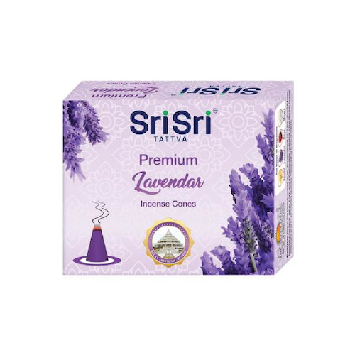 Благовония в конусах Премиум Лаванда (25 г), Incense Cones Premium Lavendar, произв. Sri Sri Tattva #1