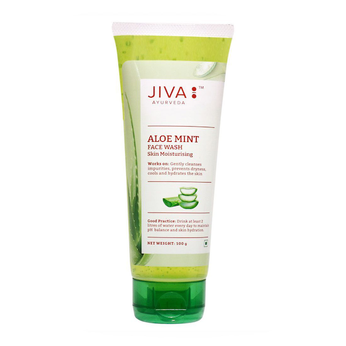 Гель для умывания с Алоэ и Мятой (50 г), Aloe Mint Face Wash, произв. Jiva #1