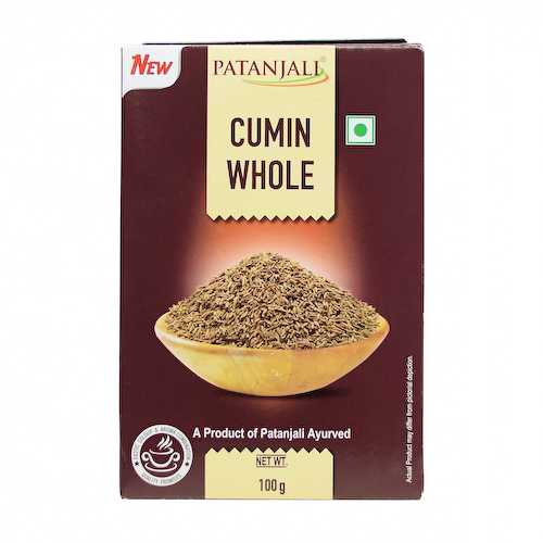 Семена Кумина (Зиры) (100 г), Cumin Whole, произв. Patanjali #1