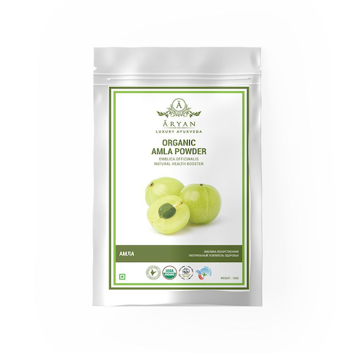 Органический порошок Амлы (100 г), Organic Amla Powder, произв. Aryan #1