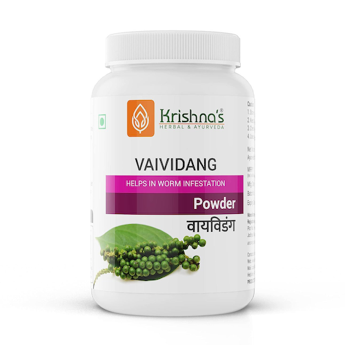 Порошок Виданги (100 г), Vaividang Powder, произв. Krishna&apos;s Herbal &amp; Ayurveda #1