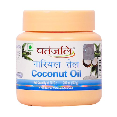 Кокосовое масло (200 мл), Coconut Oil, произв. Patanjali #1