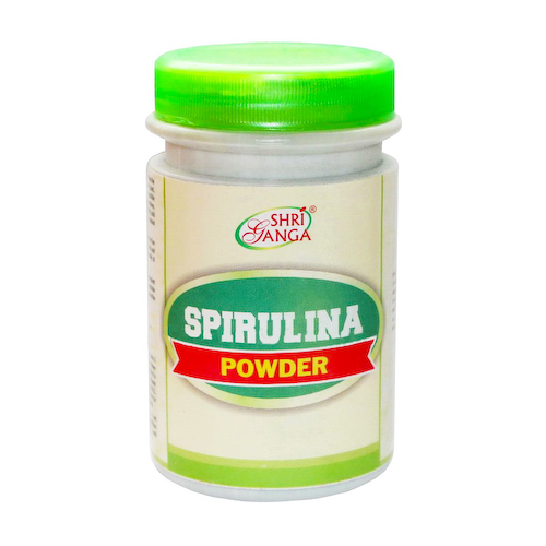 Порошок Спирулины (100 г), Spirulina Powder, произв. Shri Ganga Pharmacy #1