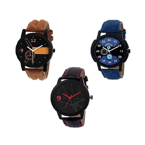 Набор мужских часов (3 шт), Watch for Men Set of 3, произв. RPS FASHION WITH DEVICE OF R #1