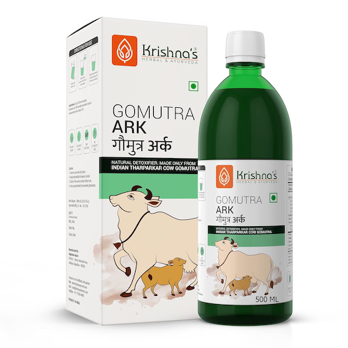 Коровья моча (500 мл), Gomutra Ark, произв. Krishna&apos;s Herbal &amp; Ayurveda #1