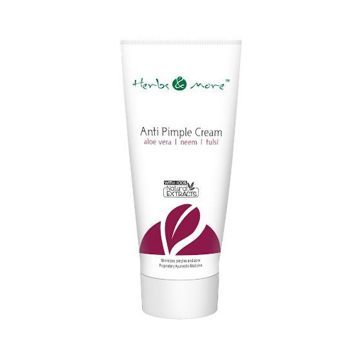 Крем против прыщей с Алоэ вера, Нимом и Тулси (75 г), Anti Pimple Cream Aloe Vera Neem Tulsi, произв. Herbs &amp; More #1