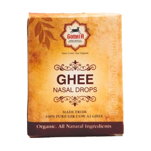 Капли для носа с маслом Гхи (10 мл), Ghee Nasal Drops, произв. Gomata #1