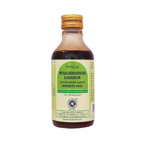 Мусалихадиради Кашаям (200 мл), Musalikhadiradi Kashayam, произв. Kottakkal Ayurveda #1