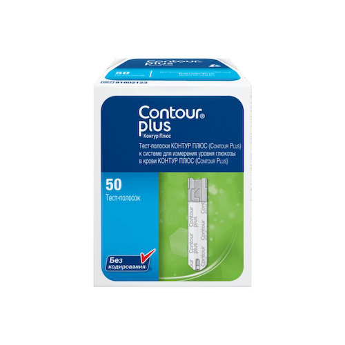 Contour Plus Тест-полоски для глюкометра 50 шт #1