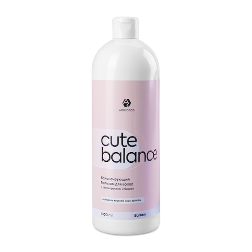 ADRICOCO Бальзам балансирующий для волос с лемонграссом и бораго / ADRICOCO CUTE BALANCE 1000 мл #1