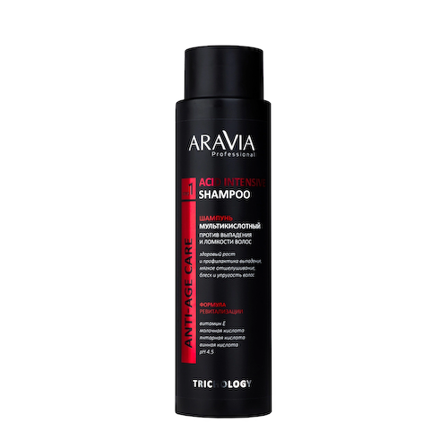 ARAVIA Professional Шампунь мультикислотный против выпадения и ломкости волос / ARAVIA Professional Acid Intensive Shampoo 420 мл #1