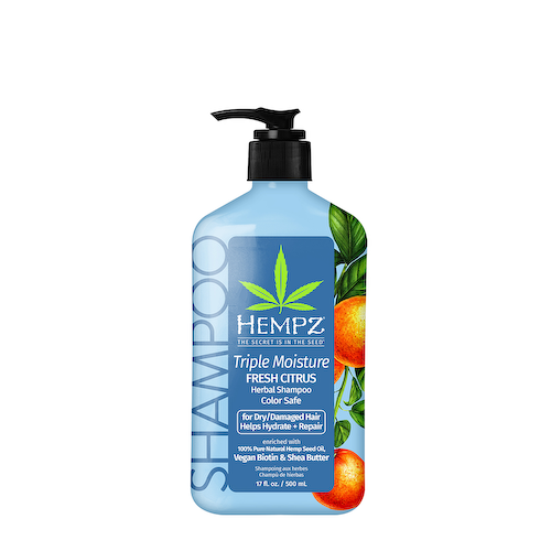 HEMPZ Шампунь тройное увлажнение / Triple Moisture Moisture-Rich Daily Herbal Replenishing Shampoo 500 мл #1