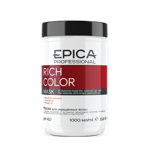 EPICA PROFESSIONAL Маска для окрашенных волос / Rich Color 1000 мл #1