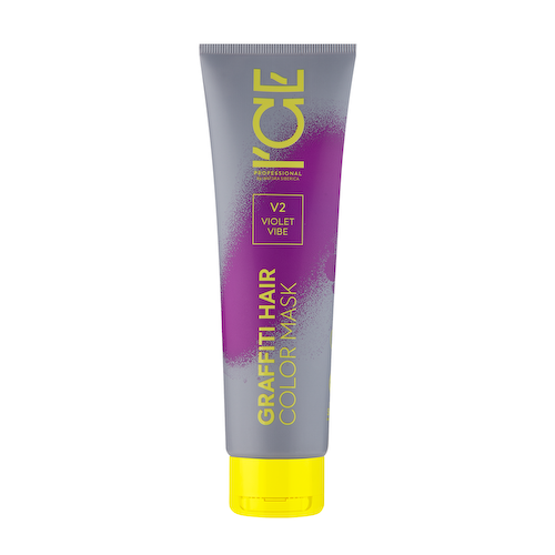ICE PROFESSIONAL Маска тонирующая для волос, фиолетовый / Graffiti Hair Color Mask Violet Vibe 140 мл #1