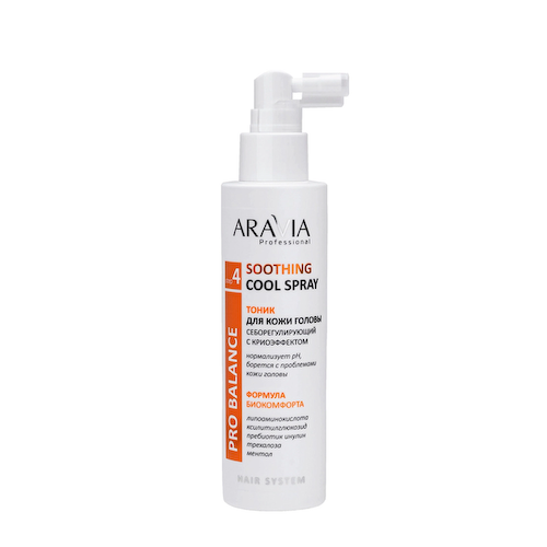 ARAVIA Professional Тоник для кожи головы себорегулирующий с криоэффектом Soothing Cool Spray, 150 мл #1