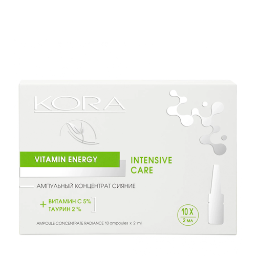 KORA Концентрат ампульный сияние, витамин С 5% + таурин 2% / KORA 10*2 мл #1