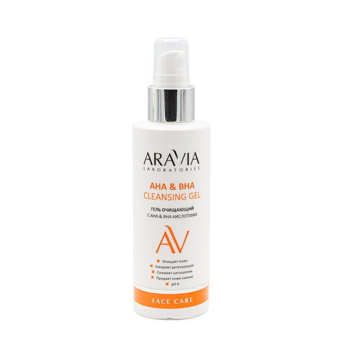 ARAVIA Professional Гель очищающий с АНА & ВНА кислотами / АНА & ВНА Cleansing Gel 150 мл #1