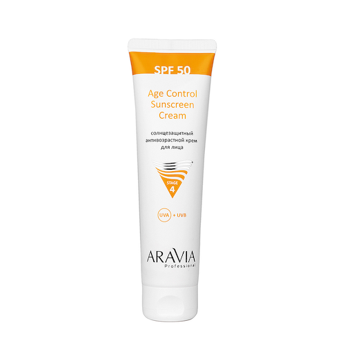 ARAVIA Professional Крем солнцезащитный анти-возрастной для лица SPF 50 / Age Control Sunscreen Cream SPF 50 100 мл #1