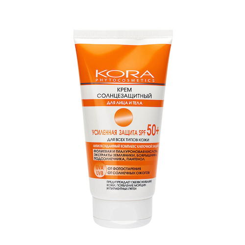 KORA Крем солнцезащитный для лица и тела SPF 50+ 150 мл #1