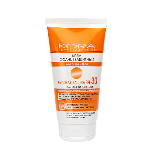 KORA Крем солнцезащитный для лица и тела SPF 30 150 мл #1