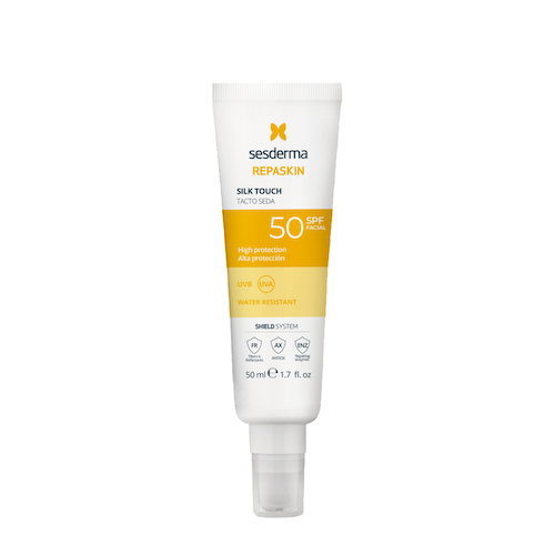 SESDERMA Средство солнцезащитное с нежностью шелка для лица SPF50 / REPASKIN SILK TOUCH Facial sunscreen 50 мл #1