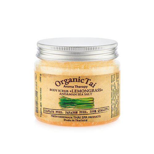 ORGANIC TAI Скраб на основе соли Андаманского моря для тела Лемонграсс 200 г #1