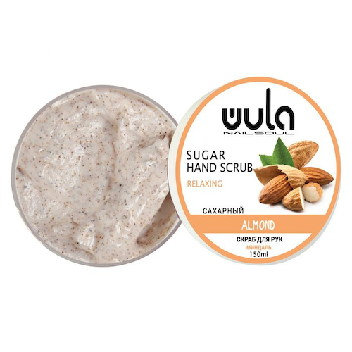 WULA NAILSOUL Скраб сахарный для рук, Миндаль / Wula nailsoul 150 мл #1