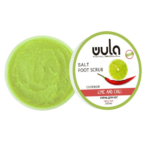 WULA NAILSOUL Скраб солевой для ног, Лайм и чили / Wula nailsoul 200 мл #1
