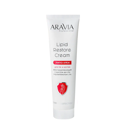 ARAVIA Professional Липо-крем для рук и ногтей восстанавливающий с маслом ши и д-пантенолом / Lipid Restore Cream 100 мл #1