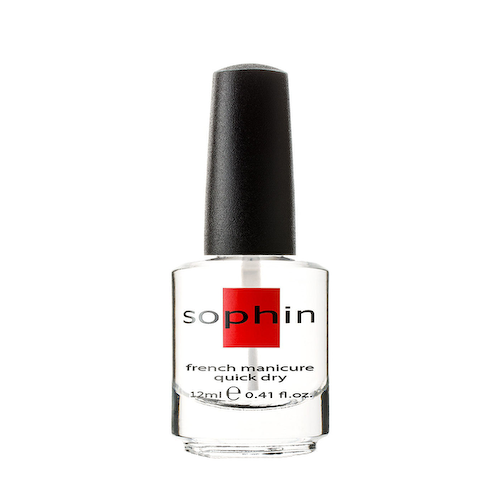 SOPHIN Закрепитель лака кристальный с эффектом сушки / FRENCH MANICURE QUICK DRY 12 мл #1