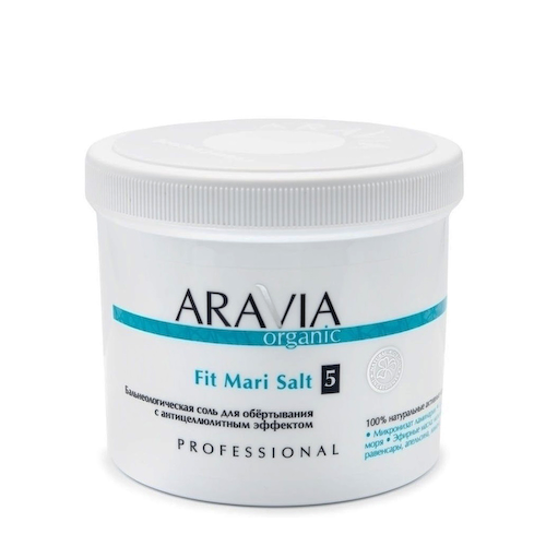 ARAVIA Professional Соль бальнеологическая с антицеллюлитным эффектом для обертывания / Organic Fit Mari Salt 730 г #1