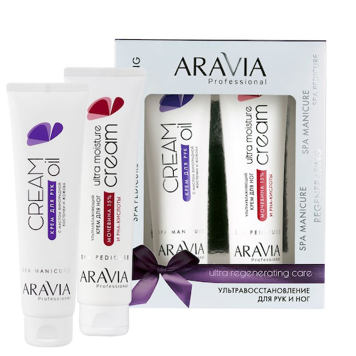 ARAVIA Professional Набор кремов Ультравосстановление (крем для рук 100 мл + крем для ног 100 мл) / Ultra Regenerating Care #1