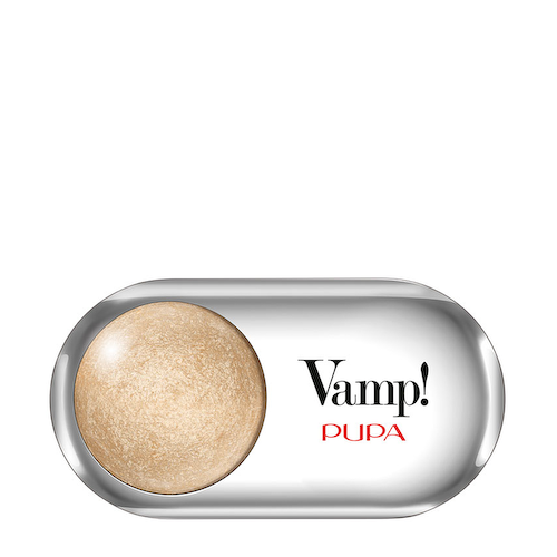 PUPA Тени запеченные сияющие, 201 золотое шампанское / VAMP! WET&DRY 1 гр #1