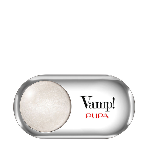 PUPA Тени запеченные сияющие, 401 белоснежный / VAMP! WET&DRY 1 гр #1