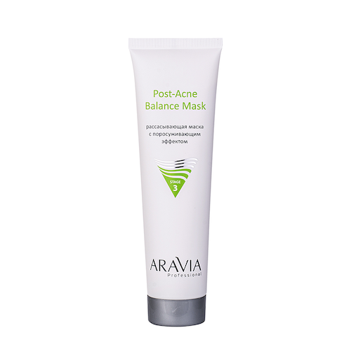 ARAVIA Professional Маска рассасывающая для лица с поросуживающим эффектом для жирной и проблемной кожи / Post-Acne Balance Mask 100 мл #1