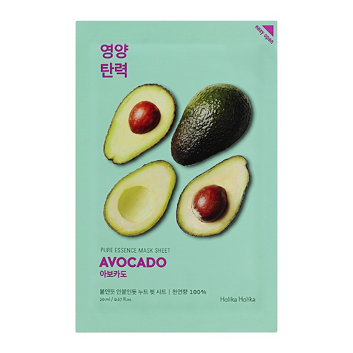 HOLIKA HOLIKA Маска тканевая смягчающая Пьюр Эссенс, авокадо / Pure Essence Mask Sheet Avocado 20 мл #1