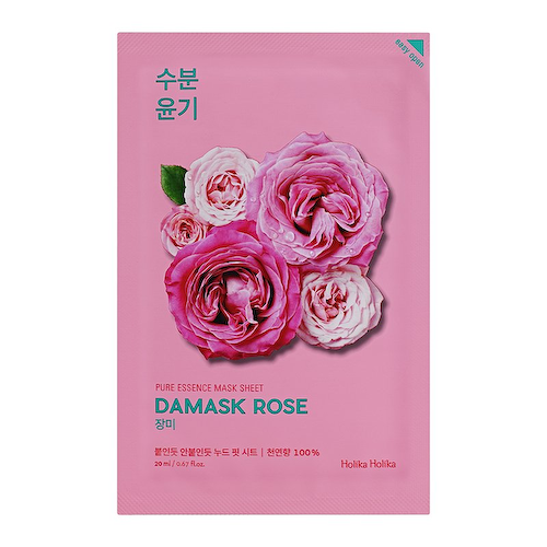HOLIKA HOLIKA Маска тканевая увлажняющая Пьюр Эссенс, дамасская роза / Pure Essence Mask Sheet Damask Rose 20 мл #1