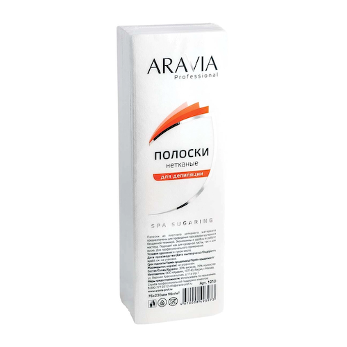 ARAVIA Professional Полоски нетканые для депиляции (76*230 мм) / Professional 100 шт/уп 90 г #1