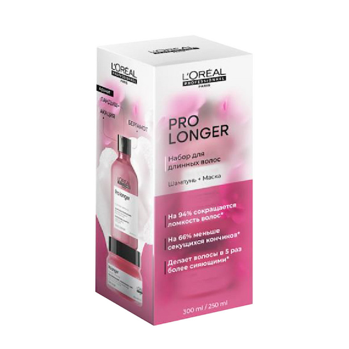 L'OREAL PROFESSIONNEL Набор Весенний для длинных волос (шампунь 300 мл + маска 250 мл) Pro Longer #1