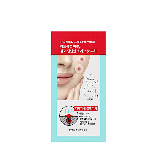 HOLIKA HOLIKA Патчи от прыщей для лица / Skin & AC Mild Red Spot Patch 1 г х 12 шт #1