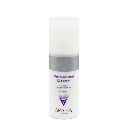 ARAVIA Professional CC-крем защитный SPF-20 / Multifunctional CC Cream Vanilla 01, 150 мл #1