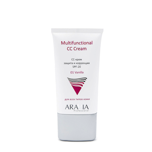 ARAVIA Professional СС-крем защитный SPF-20 / Multifunctional CC Cream, Vanilla 01 50 мл #1