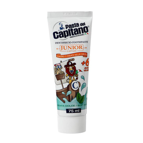 PASTA DEL CAPITANO Паста зубная детская 6+ мятная / Junior Soft Mint 75 мл #1