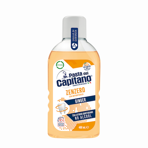 PASTA DEL CAPITANO Ополаскиватель для полости рта абсолютная защита Имбирь / Total Protection Ginger 400 мл #1